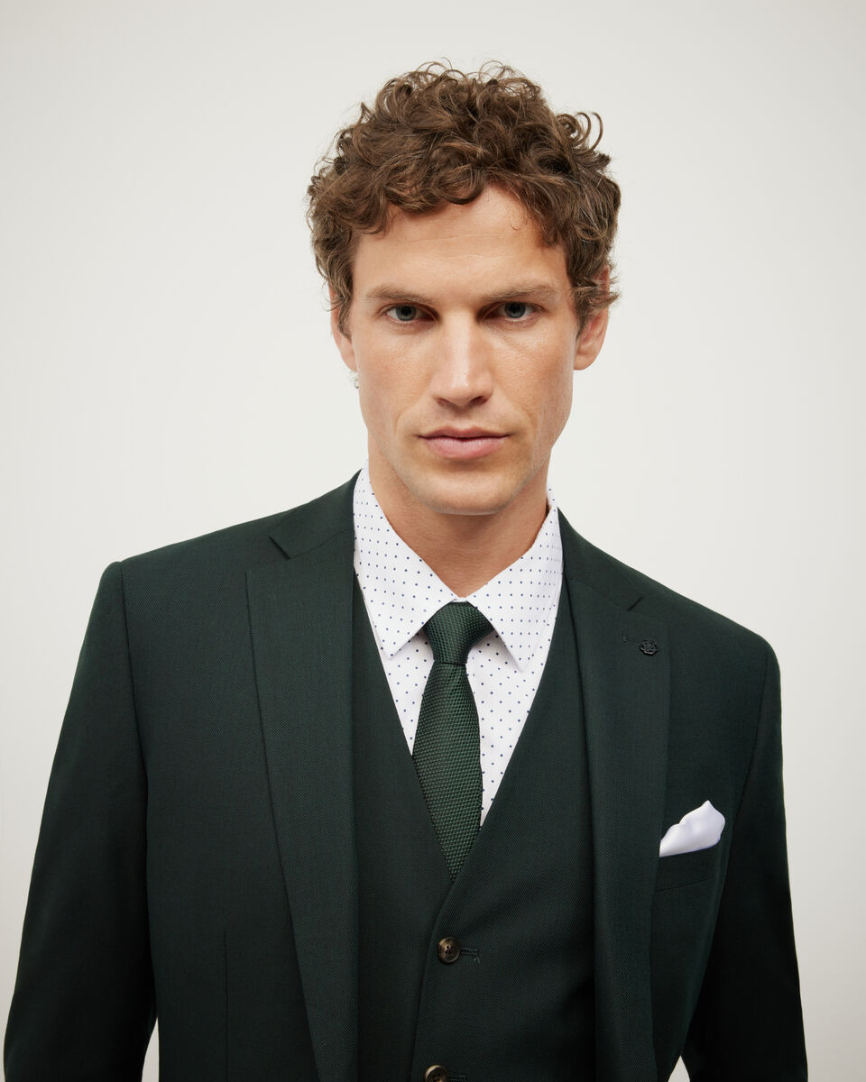 Textured Tailored Jacket, Dark Khaki, hi-res